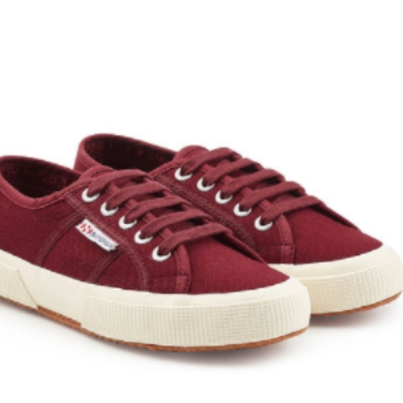 Superga Shoes - NWOT Garnet Superga Sneakers